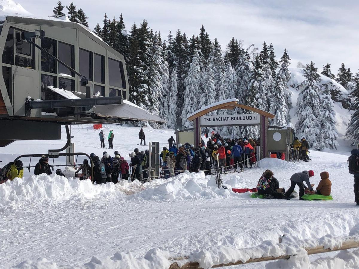 Charmant Studio Cabine Cosy A 100 M Des Pistes 尚鲁斯 外观 照片